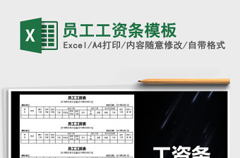 2022年員工工資條模板免費下載