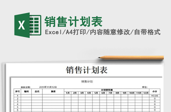 2021年銷售計(jì)劃表
