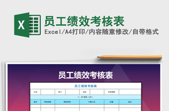 2021年員工績(jī)效考核表免費(fèi)下載