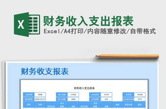 2021年財(cái)務(wù)收入支出報(bào)表