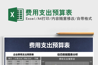 2021公司月资金支出预算表免费下载