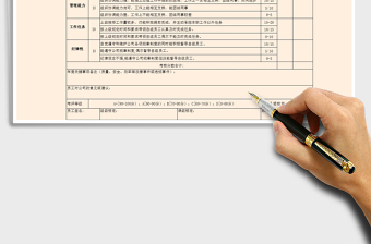 2021年年度线组级年终考核表