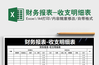 2021年財(cái)務(wù)報(bào)表-收支明細(xì)表