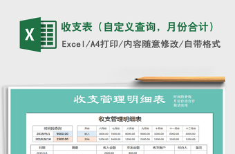 2021年收支表（自定義查詢，月份合計）