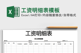 2021年工資明細(xì)表模板免費下載