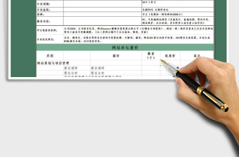 2021年網站銷售報價單