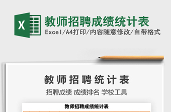 2021年教師招聘成績統(tǒng)計表