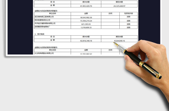 2021年财务报表免费下载