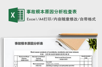 2022年事故根本原因分析檢查表免費(fèi)下載