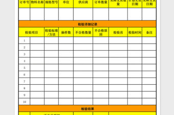 2022年進料（單項）檢驗報告表免費下載