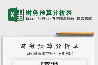 2021年財務(wù)預(yù)算分析表