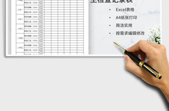 2021年眼保健操、班級衛生檢查記錄表免費下載