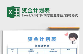 2021年資金計劃表