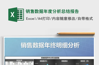 2021年銷售數據年度分析總結報告