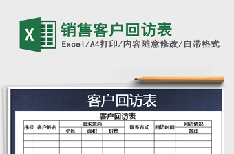 2022年銷售客戶回訪表免費(fèi)下載