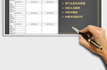 2021年通用業務人員出差工作任務匯報表