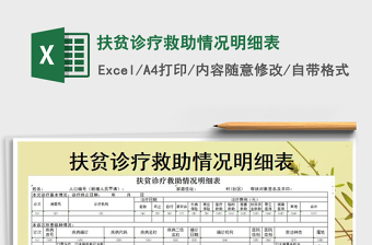 2021年扶貧診療救助情況明細(xì)表