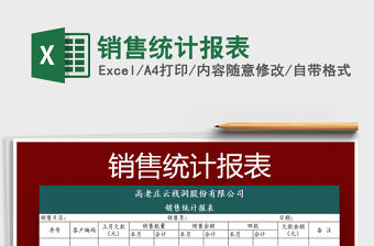 2022年銷售統(tǒng)計報表