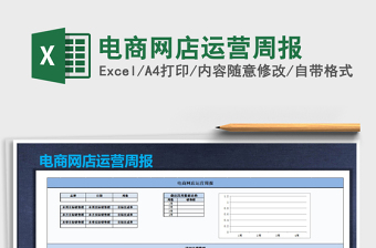 2021年電商網(wǎng)店運營周報
