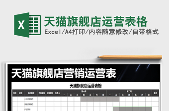 2022年天貓旗艦店運(yùn)營(yíng)表格免費(fèi)下載