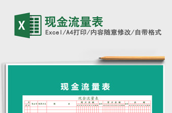 2022年現(xiàn)金流量表