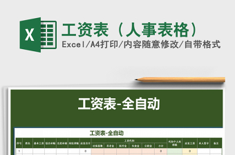 2022年工資表（人事表格）免費(fèi)下載