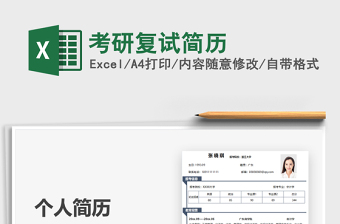 2021年考研復(fù)試簡(jiǎn)歷