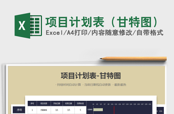 2021年項(xiàng)目計(jì)劃表（甘特圖）