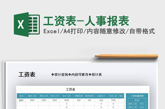 2021年工資表-人事報(bào)表
