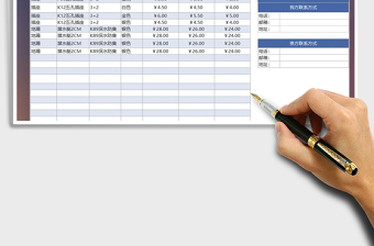 2021年五金报价表营销管理