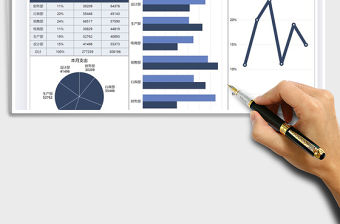 2021年財務(wù)部門支出數(shù)據(jù)圖表模板