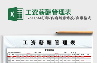 2022年工資薪酬管理表