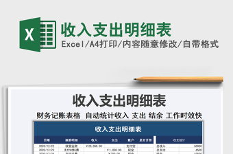 2021年收入支出明細表