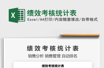 2021年績效考核統(tǒng)計表