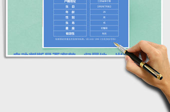 2022年全套公式身份證信息查詢免費下載