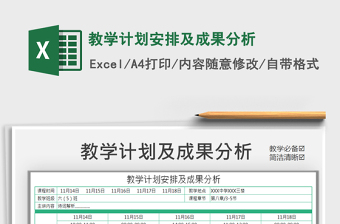 2021年教學計劃安排及成果分析