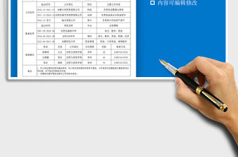 2022年入職登記表免費下載