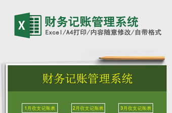 2021年財(cái)務(wù)記賬管理系統(tǒng)