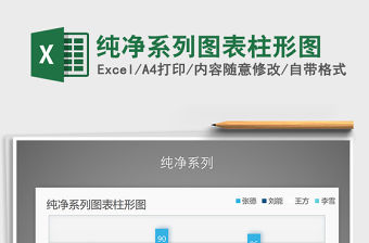 2021年純凈系列圖表柱形圖免費下載