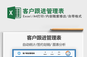 2021年客戶跟進管理表