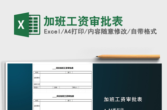 2022年加班工資審批表免費下載