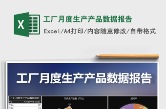 2022年工廠月度生產(chǎn)產(chǎn)品數(shù)據(jù)報告