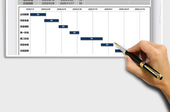 2021年項目進程甘特圖