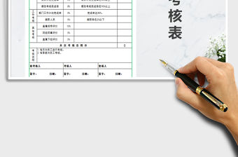 2022年績效考核表免費下載