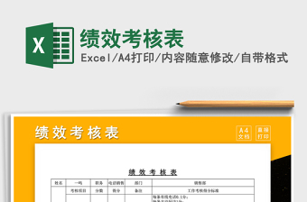 2021年績效考核表