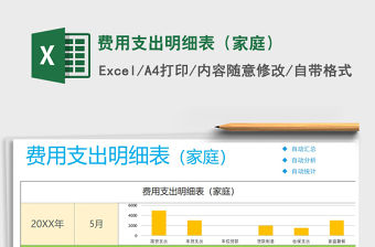 2021年費用支出明細表（家庭）