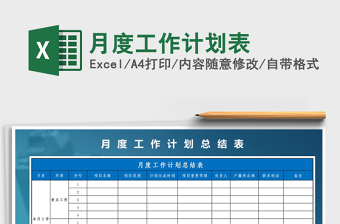2021年月度工作計(jì)劃表