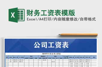 2021年財(cái)務(wù)工資表模版