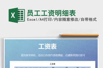 2022年員工工資明細表免費下載