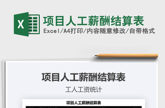 2021年項(xiàng)目人工薪酬結(jié)算表